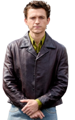 Tom Holland The Odyssey Brown leather Jacket - Image 2